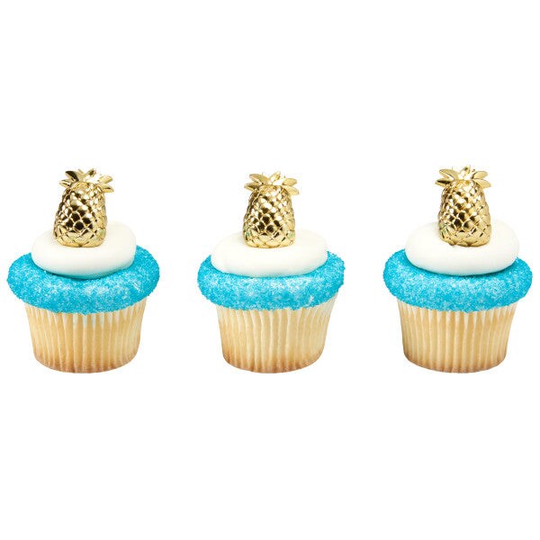 Pineapple DecoPics&#xAE; Cupcake Decoration, 12ct