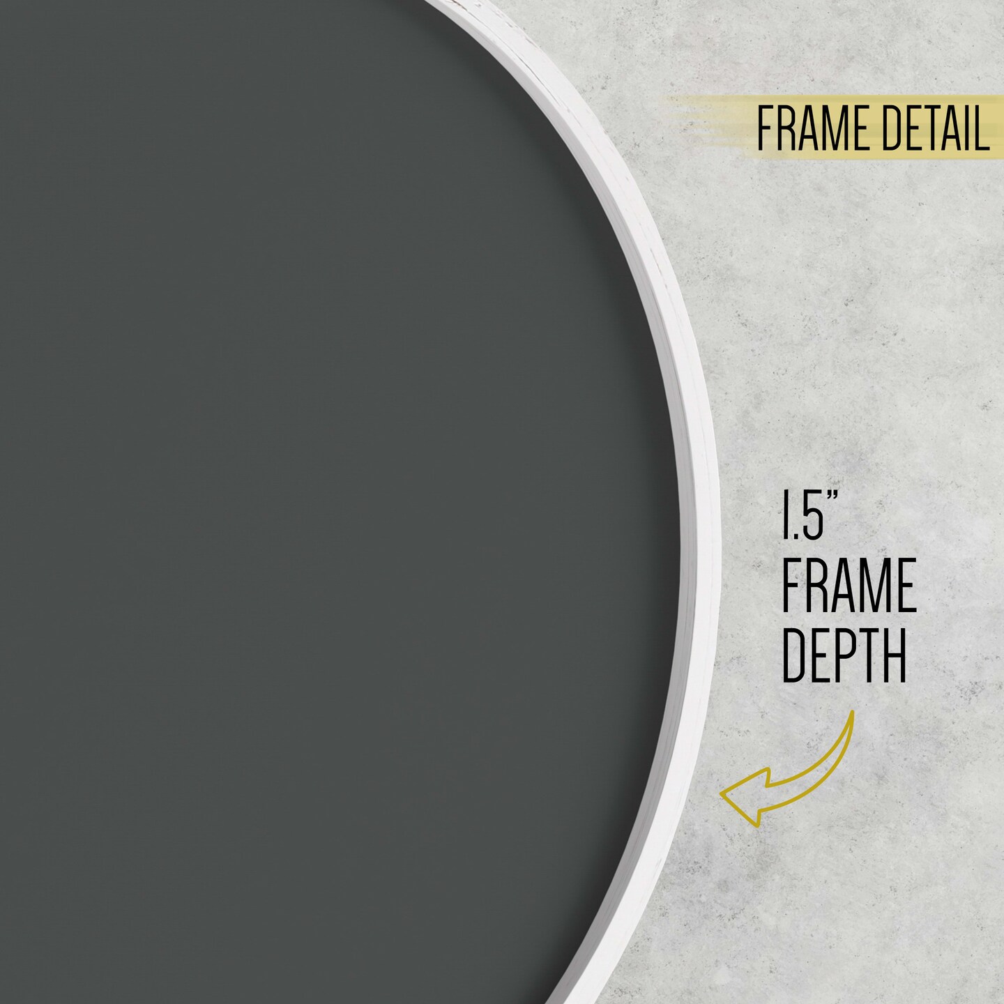 HBCY Creations Round Wood Framed Wall Mounted Magnetic Chalkboards with Eraser and Chalk