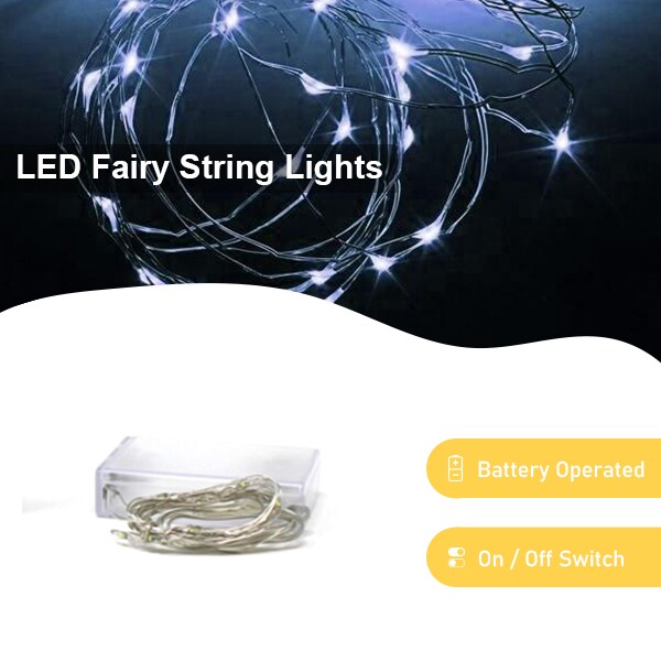 Perfect Holiday 30 LED Copper Fairy String Lights - Battery Operated