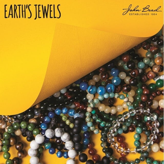 Earth&#x27;s Jewels Semi-Precious Mookaite Jasper Natural Round Beads, 8mm