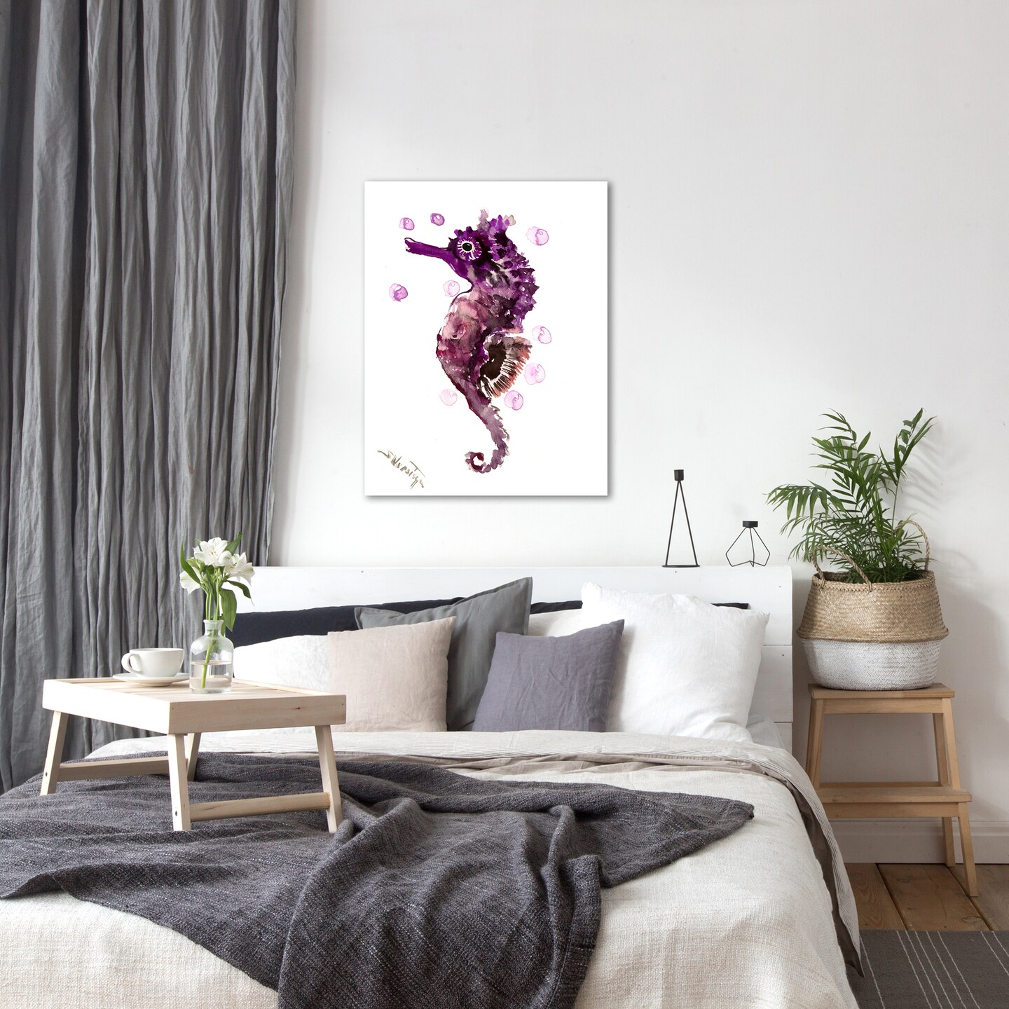Seahorse  by Suren Nersisyan  Gallery Wrapped Canvas - Americanflat