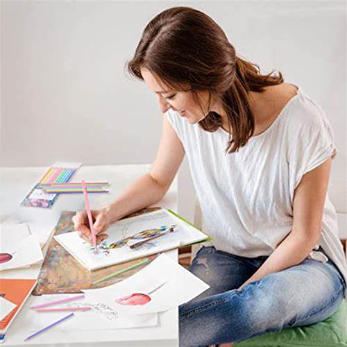 Macaron Colored Pencils, soften wood, Pastel coloring for adult and kids, Pack of 12