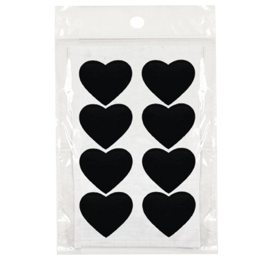 Wrapables Set of 40 Chalkboard Labels / Chalkboard Stickers, 1.73&#x22; x 1.45&#x22; Heart