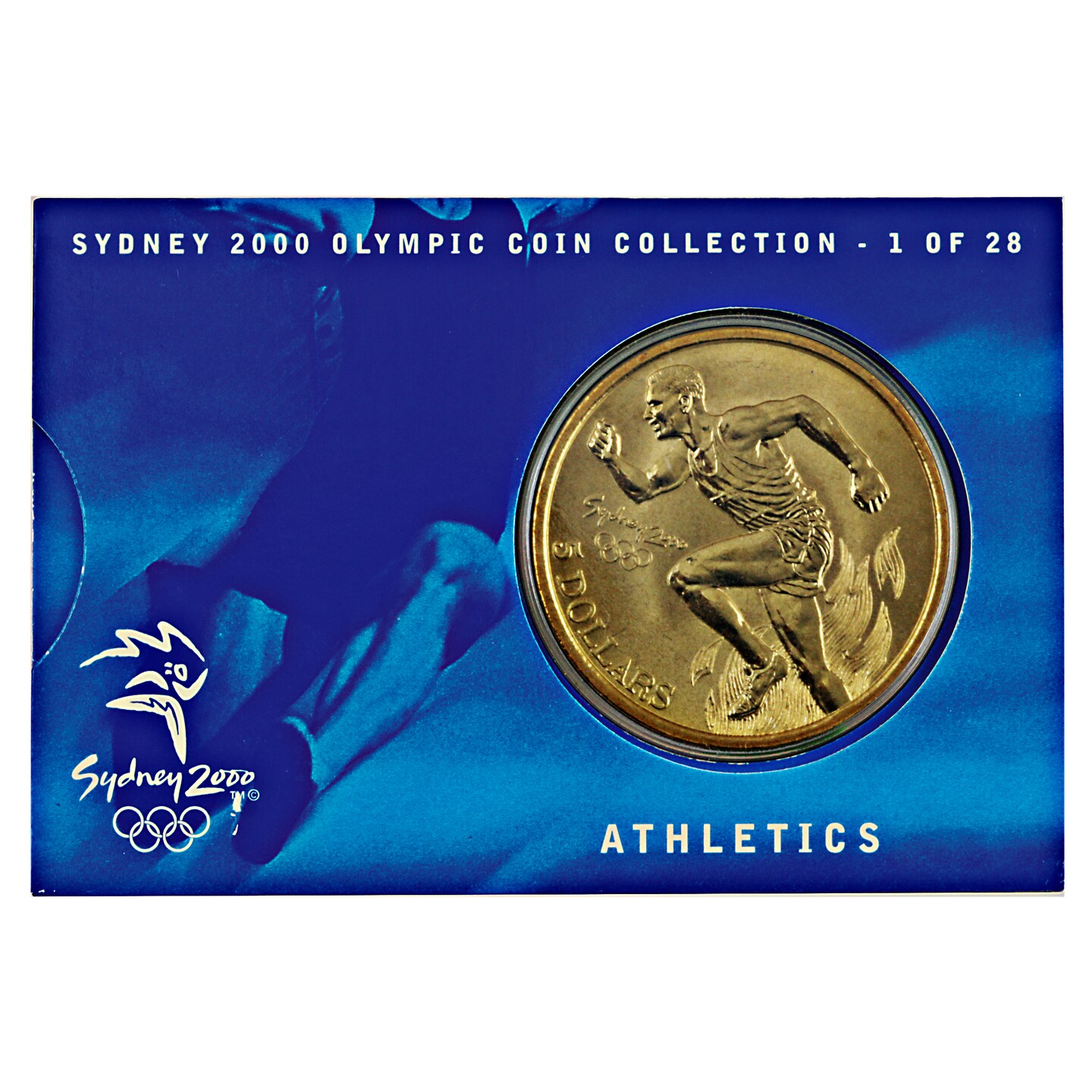 2000 Sydney Olympics Australian Legal Tender $5 Bronze Coin In Original Packaging