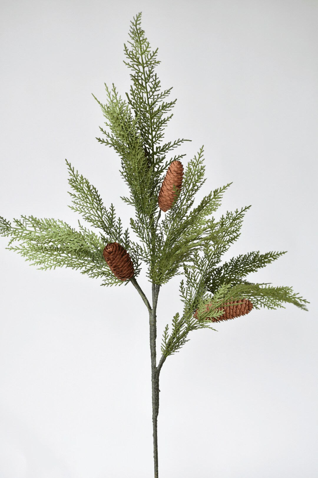 36&#x22; Faux Cedar Spray with Pinecones