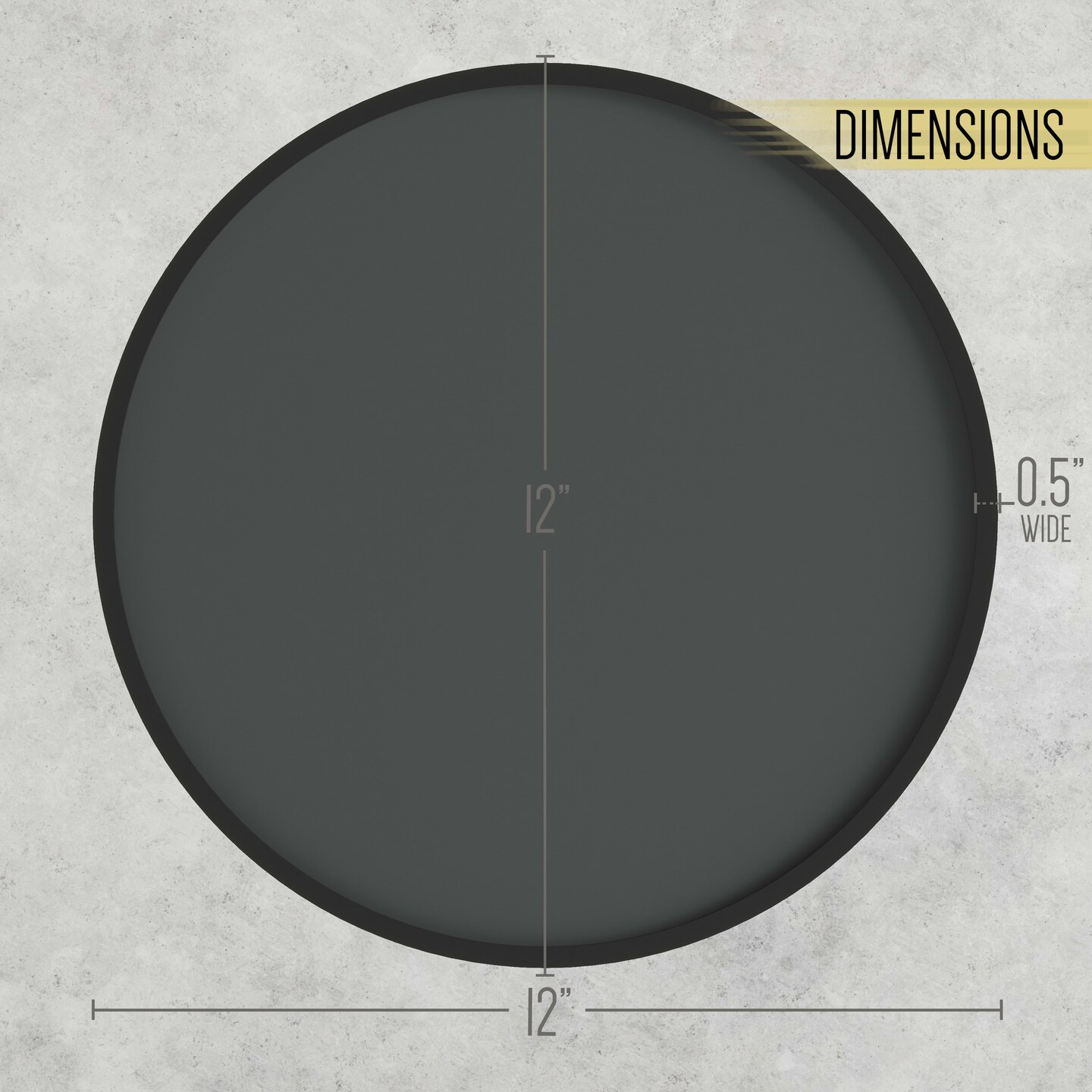 HBCY Creations Set of 2 Round Wood Framed Wall Mounted Magnetic Chalkboards with Eraser and Chalk