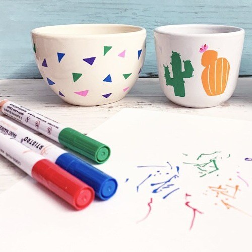 DIY Acrylic Painted Coffee Mugs - FUN!