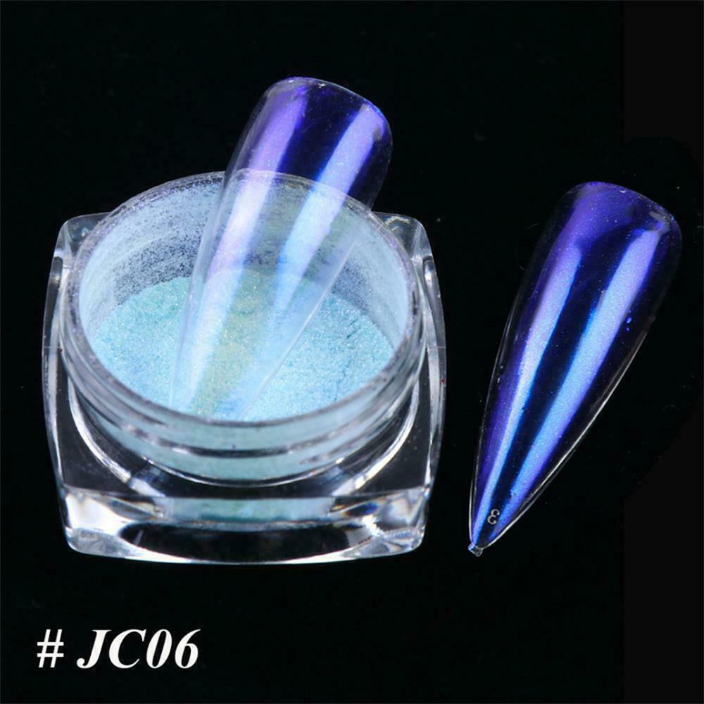 Kitcheniva Glitter Holographic Mirror Nail Art Powder