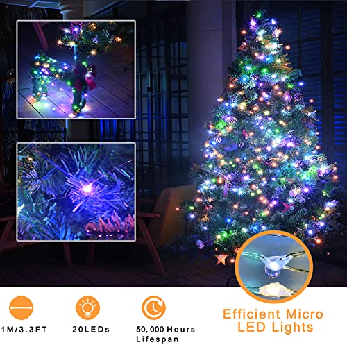 Ostwiki Fairy Lights Battery Operated String Lights, 6 Pack Mini Lights 20 LED 7ft Twinkle Firefly Starry Light for DIY Craft Mason Jar Bedroom Wedding Party Table Christmas Decoration (Mix-Colored)