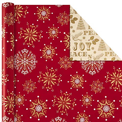 Hallmark 6&#x22; Small Holiday Gift Bag Set (Pack of 5; Red, White and Kraft) Snowflakes, Stripes, Merry