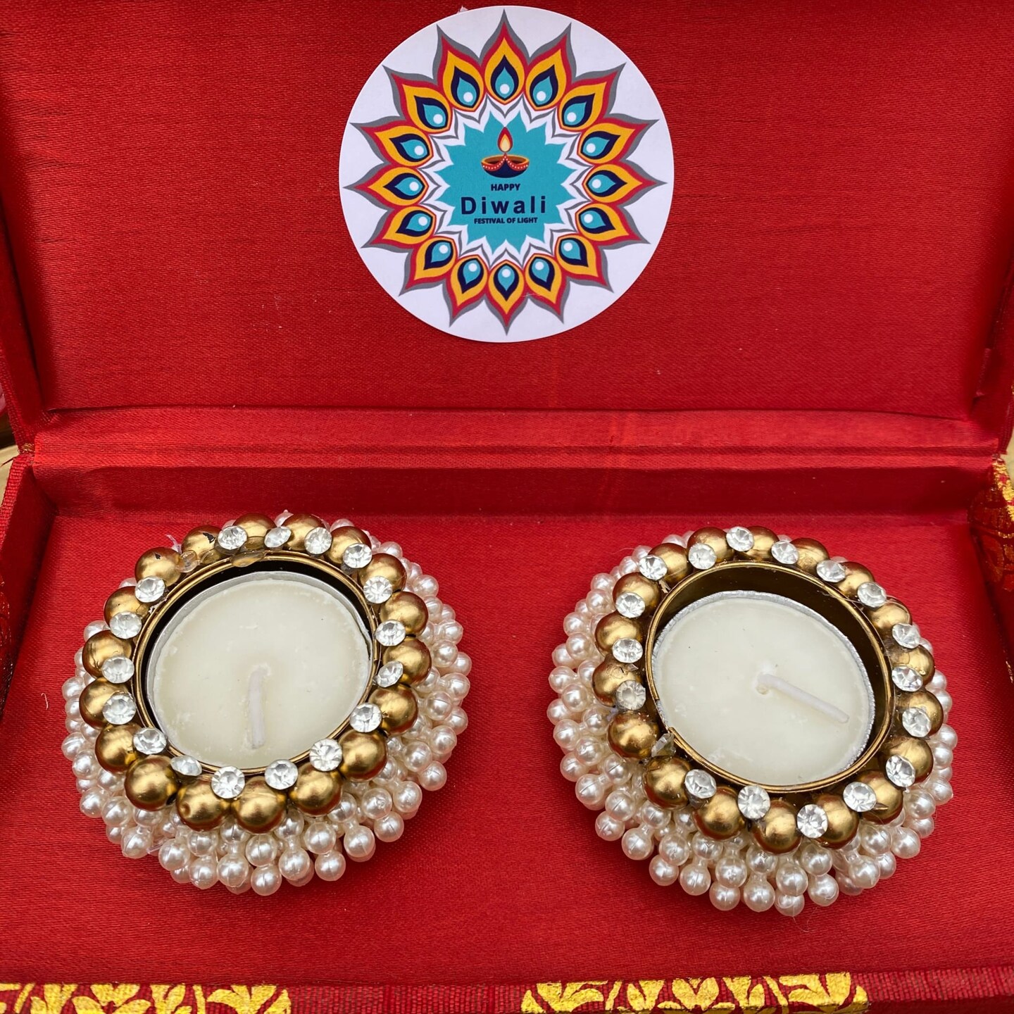 Personalized Diwali Gifts Hamper Indian Festival Diwali Gift Boxes Large Brocade Box for Employees Home Office Friends Family &#x26; Relatives Corporate Return Gift Items Gift for Her