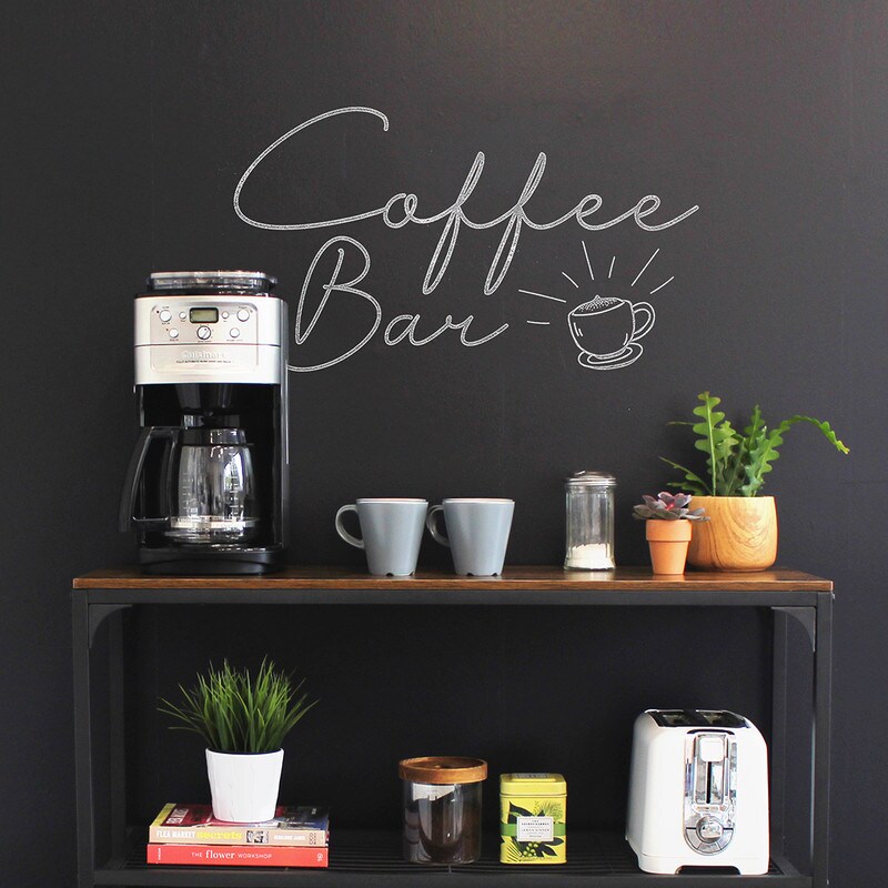 Tempaper Chalkboard Peel and Stick Wallpaper Black