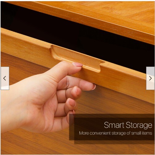 35 &#x22;Bamboo [SEPARATE ROOM]Shoe Cabinet with Bifold Doors and Footwear Organizer Rack