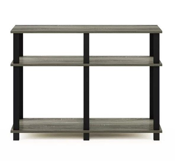 Romain Turn-N-Tube TV Stand, French Oak/Black, for TVs up to 40 inches