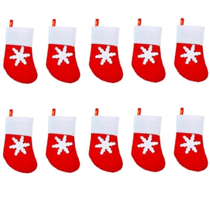 Kitcheniva Santa Hats Christmas Cutlery Holders Table Decoration 10 Pcs