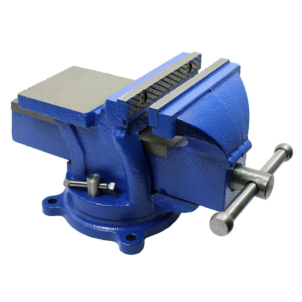 Kitcheniva 5&#x22; Heavy Duty Steel Bench Vise Anvil Swivel Table Top Clamp