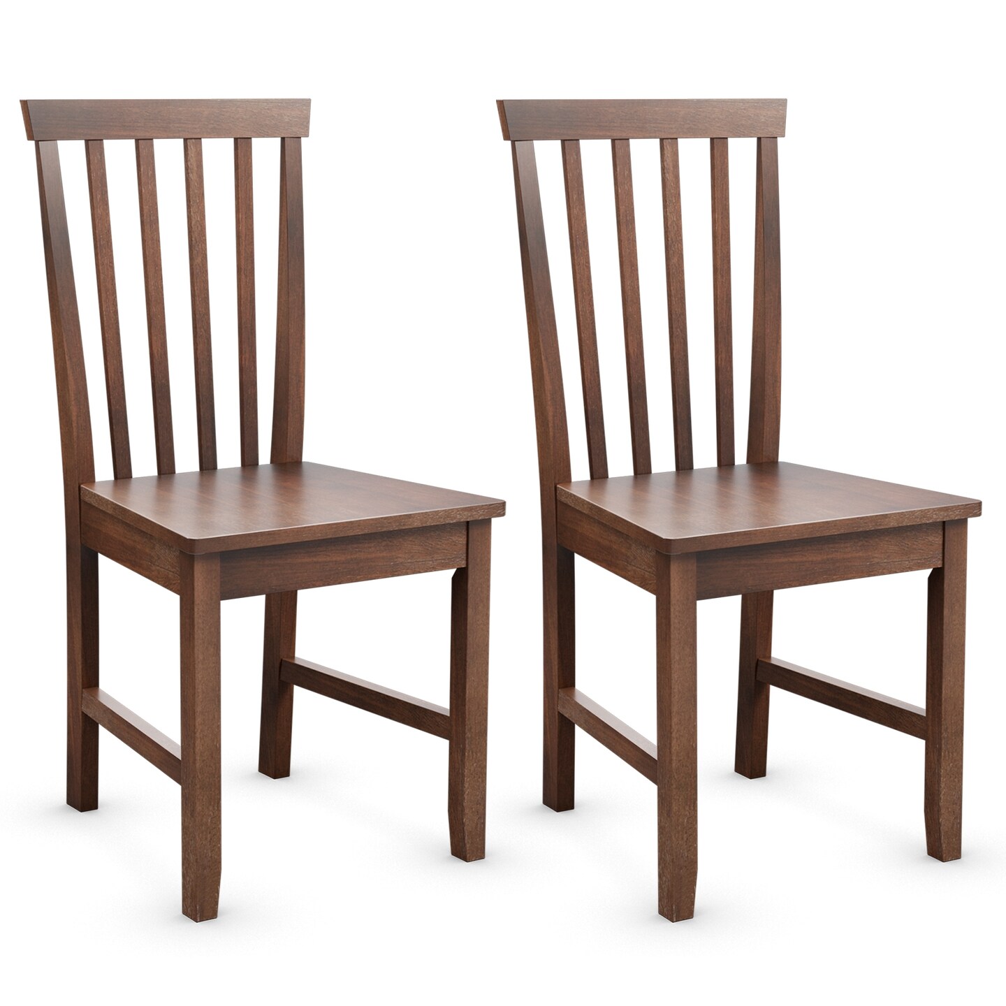 Set of 2 Dining Chair with Solid Wooden Legs