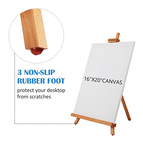 Falling in Art Beechwood 25 Tabletop Easel Display Stand for Painting -  Holding Canvas Up to 22 1/2 Inches High, A-Frame Artist Tripod with Rubber  Feet, Portable Photo and Sign Holder