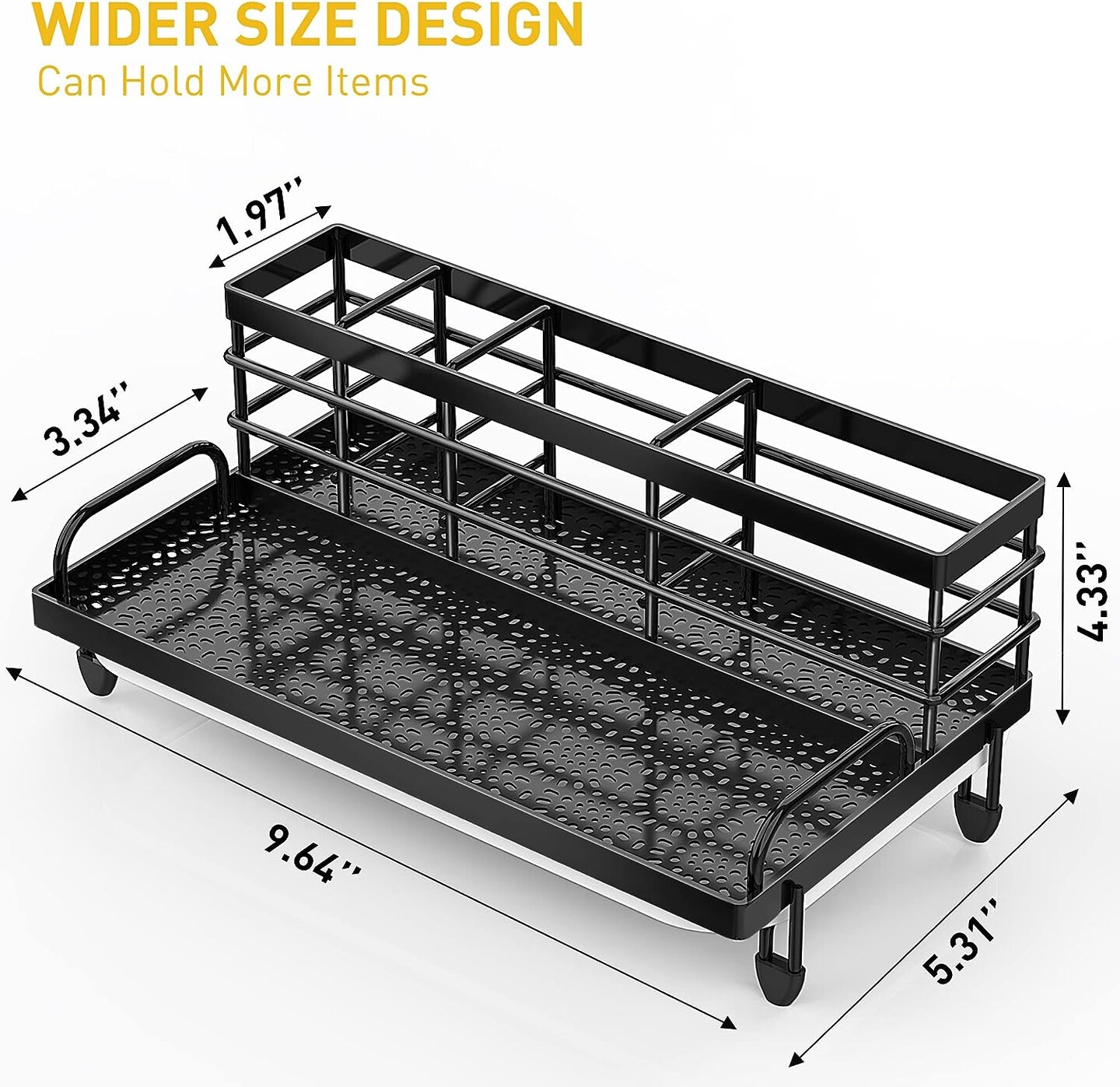  Cisily Kitchen Sink Caddy Organizer, Sponge Holder