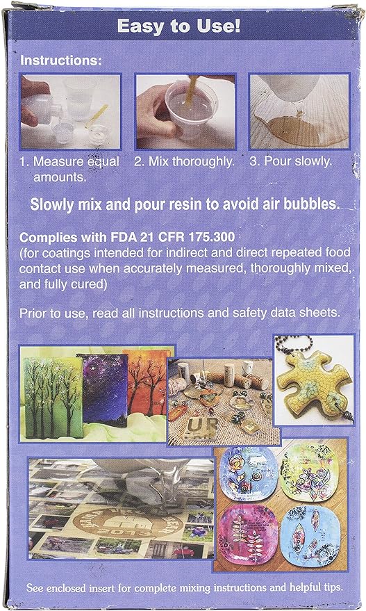 Alumilite Amazing Clear Cast Plus [8 oz A + 8 oz B (16 ounces) 2 Part Kit]  UV Resistant Plastic Coating & Casting Epoxy Resin for Countertops, Cups,  Tumblers & Crafts