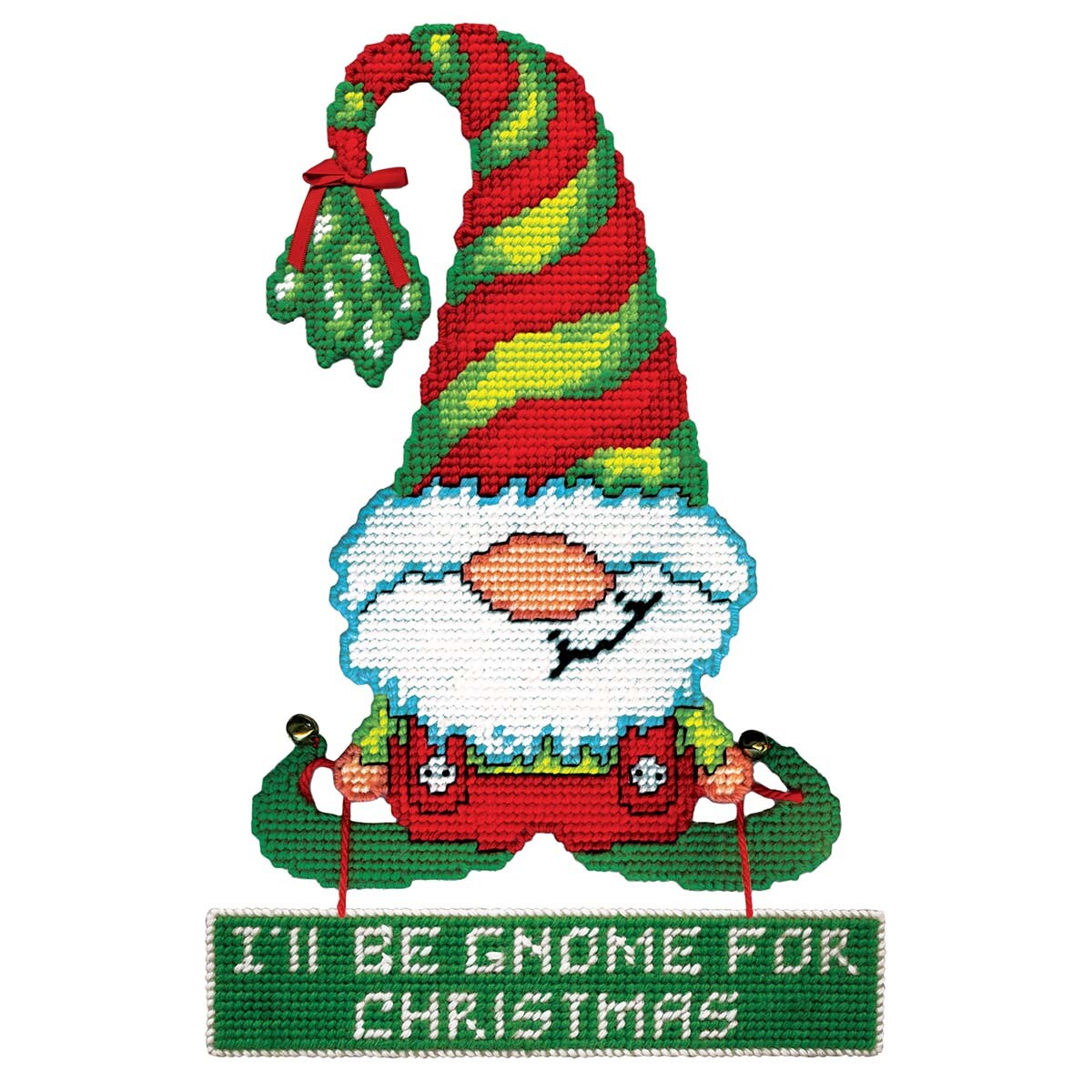 Design Works  Gnome for Christmas Wall Hanging Plastic Canvas Kit