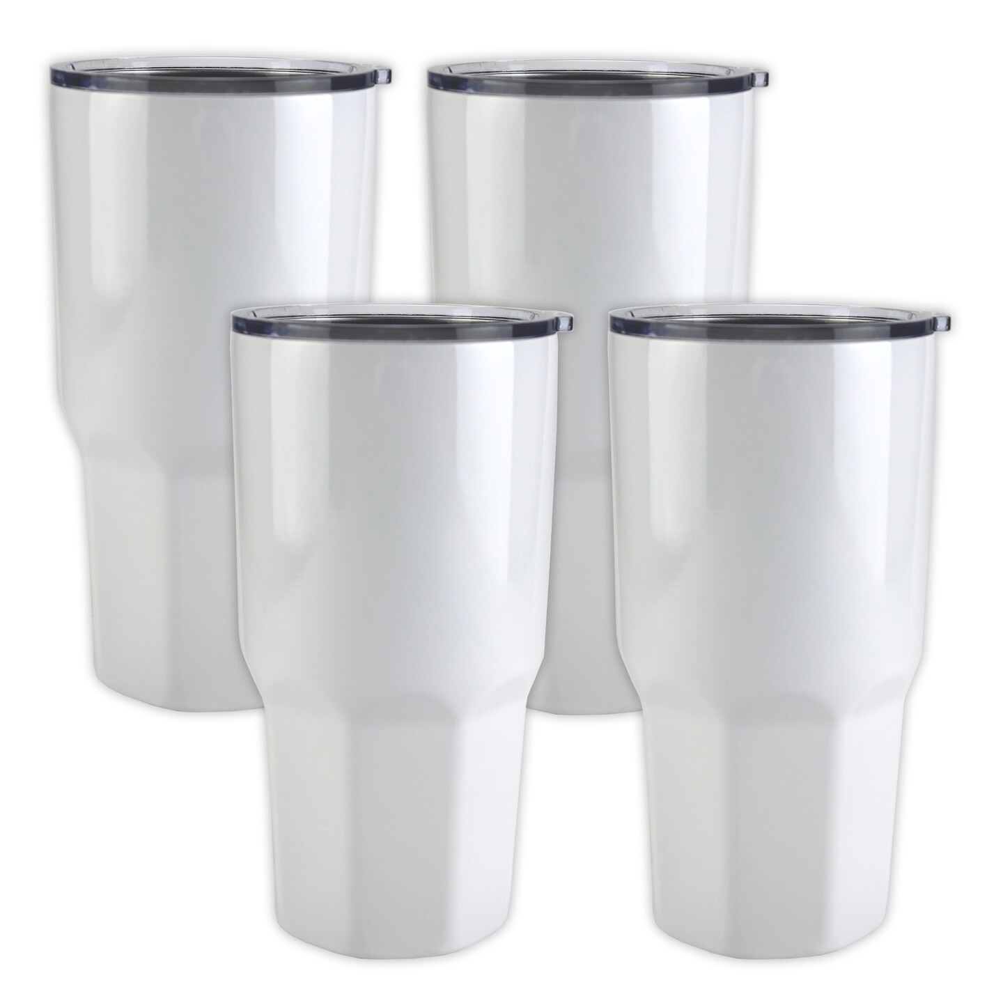 LumaSteel 30oz Sublimation Blank Tumblers Double Wall Vacuum Stainless  Steel Octagon Tumbler with Lid Travel Mugs, Coffee Cup, DIY Tumblers  Sublimation Cups for Sublimation &UV Printing