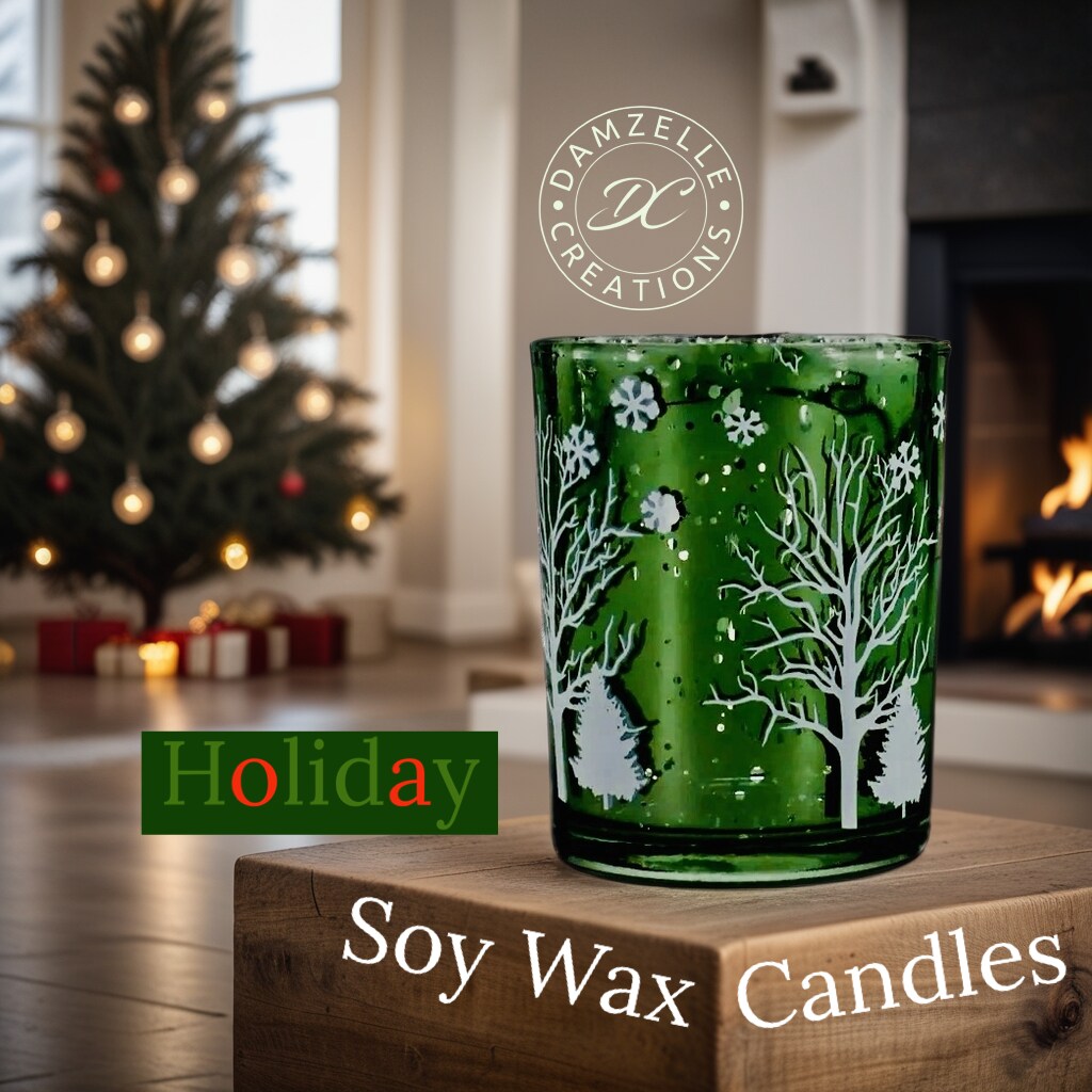 Winter Wonderland Cool Peppermint Scented | 10oz Soy Holiday Candle