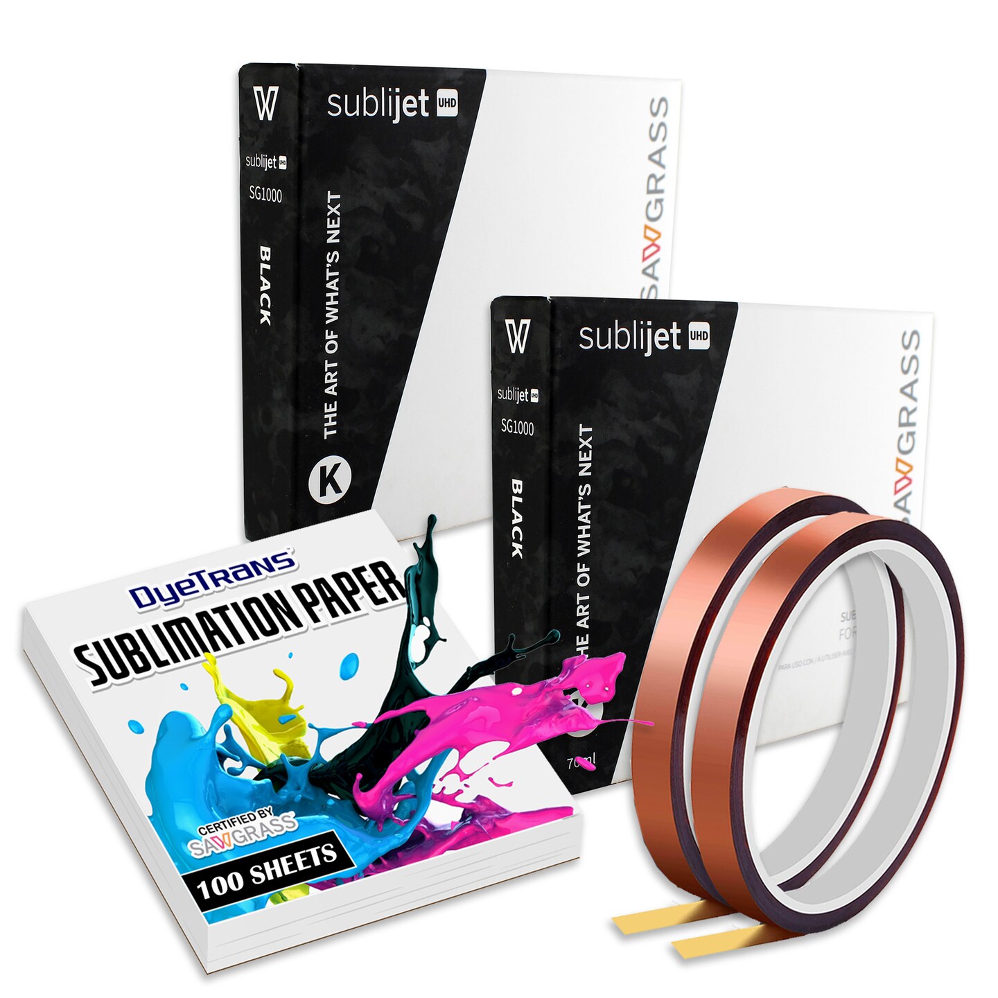 Sawgrass SG500 or SG1000 Black SubliJet UHD Sublimation Inkjet Cartridges for Dye Sublimation