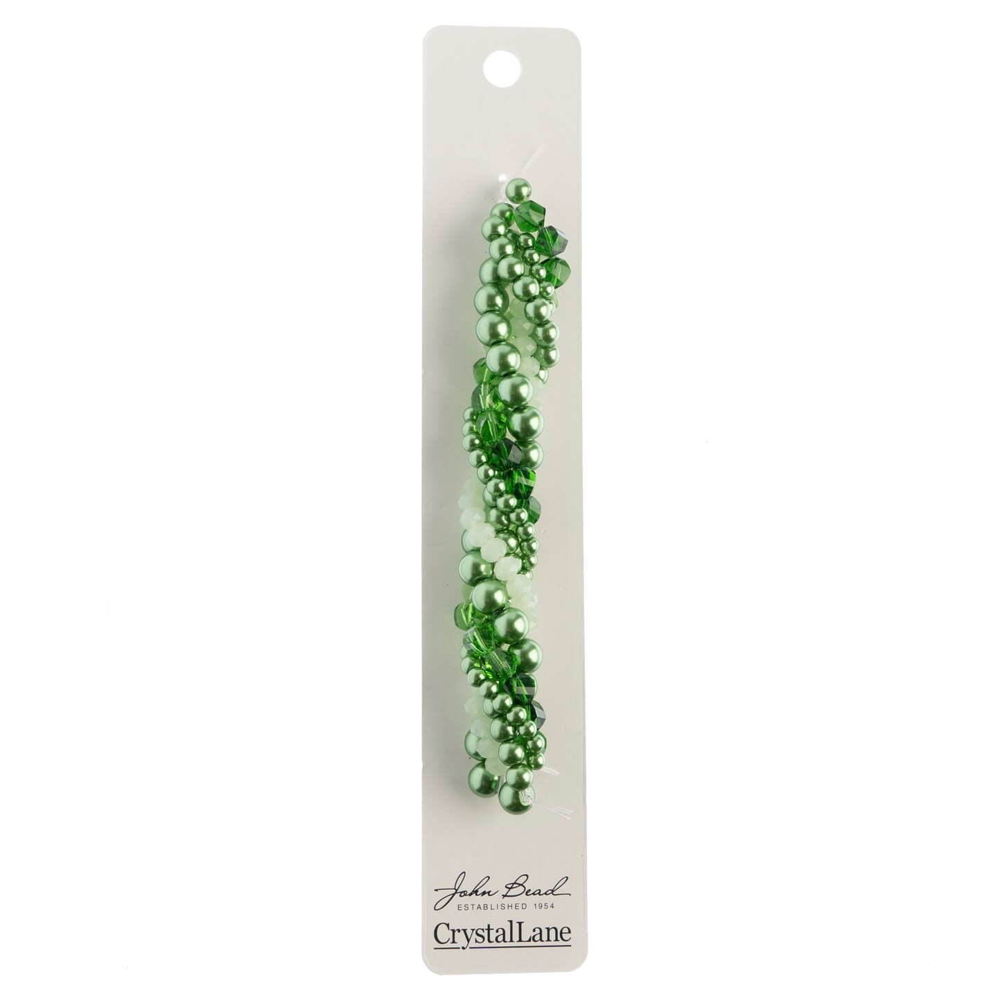 Crystal Lane DIY Fern Twisted Glass & Pearls Beads, 5 Strands