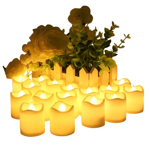 Kitcheniva Flameless LED Tea Lights Battery Operated Candles