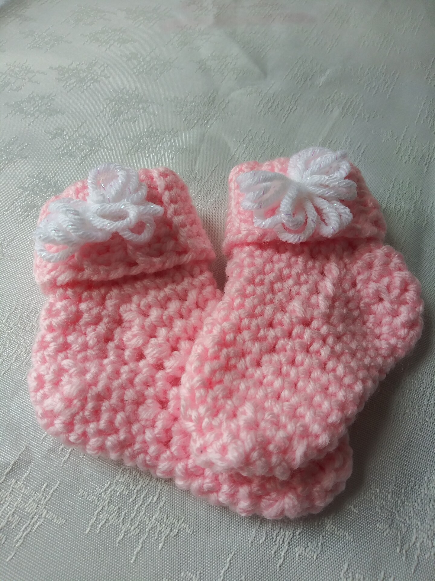 Newborn Crochet Baby Socks Crochet Baby Girl Socks Size 3-6 Months