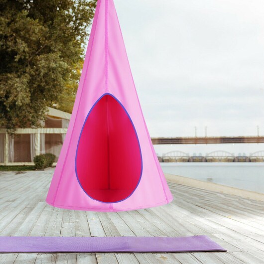 32&#x22; Kids Nest Swing Hanging Seat Hammock-Pink