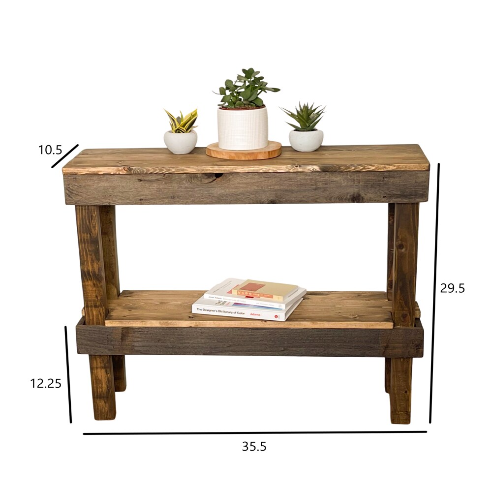 Small Rustic Space Saver Sofa Table