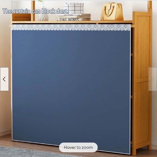 NEW Long-Lasting Shoe Storage Bamboo Shoe Rack Organizer can hold up to 20 pairs of shoes.