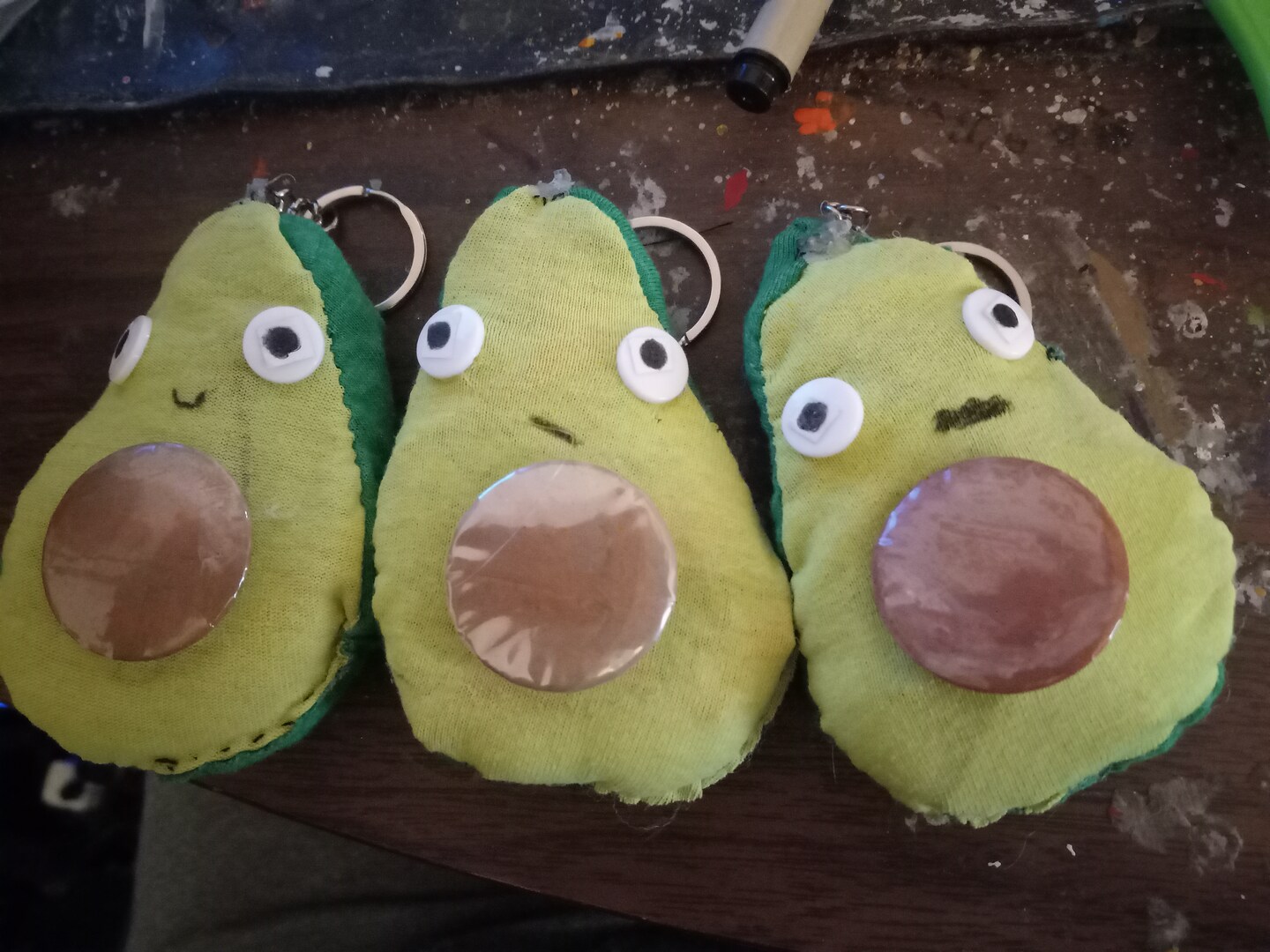 Avocado sales plush keychain