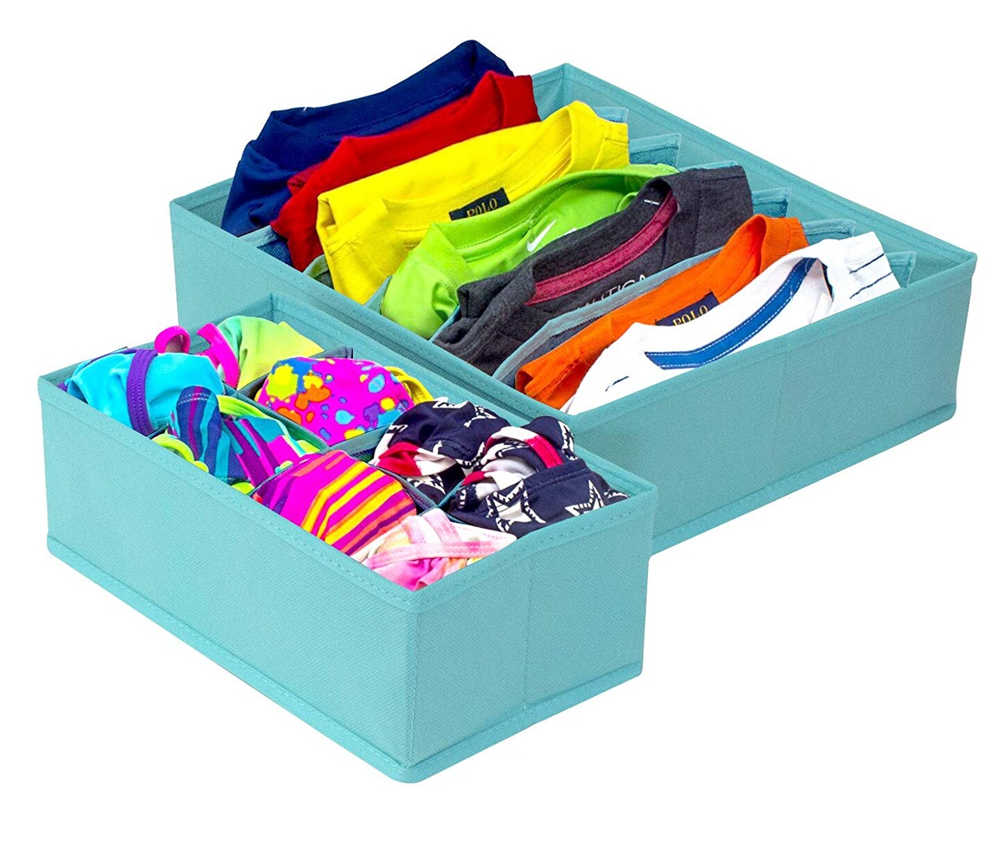 Sorbus Set of 4 Foldable Drawer Dividers, Storage Boxes, Closet Organizers, Under Bed Organizer