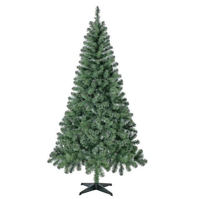 7 ft Pre-Lit Pencil Pine Artificial Christmas Tree, Clear LED Lights