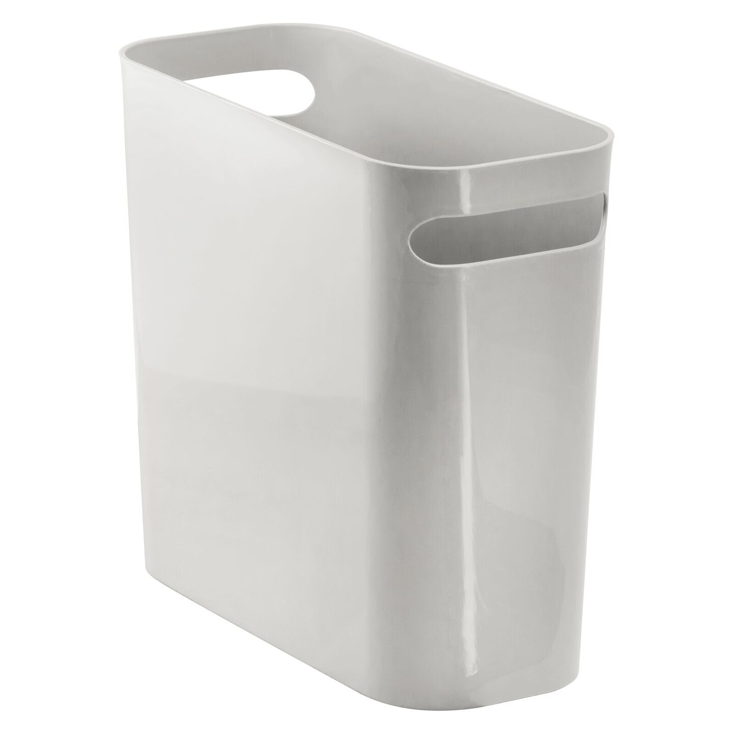 mDesign Plastic Small 1.5 Gal./5.7 Liter Trash Can with Built-In Handles