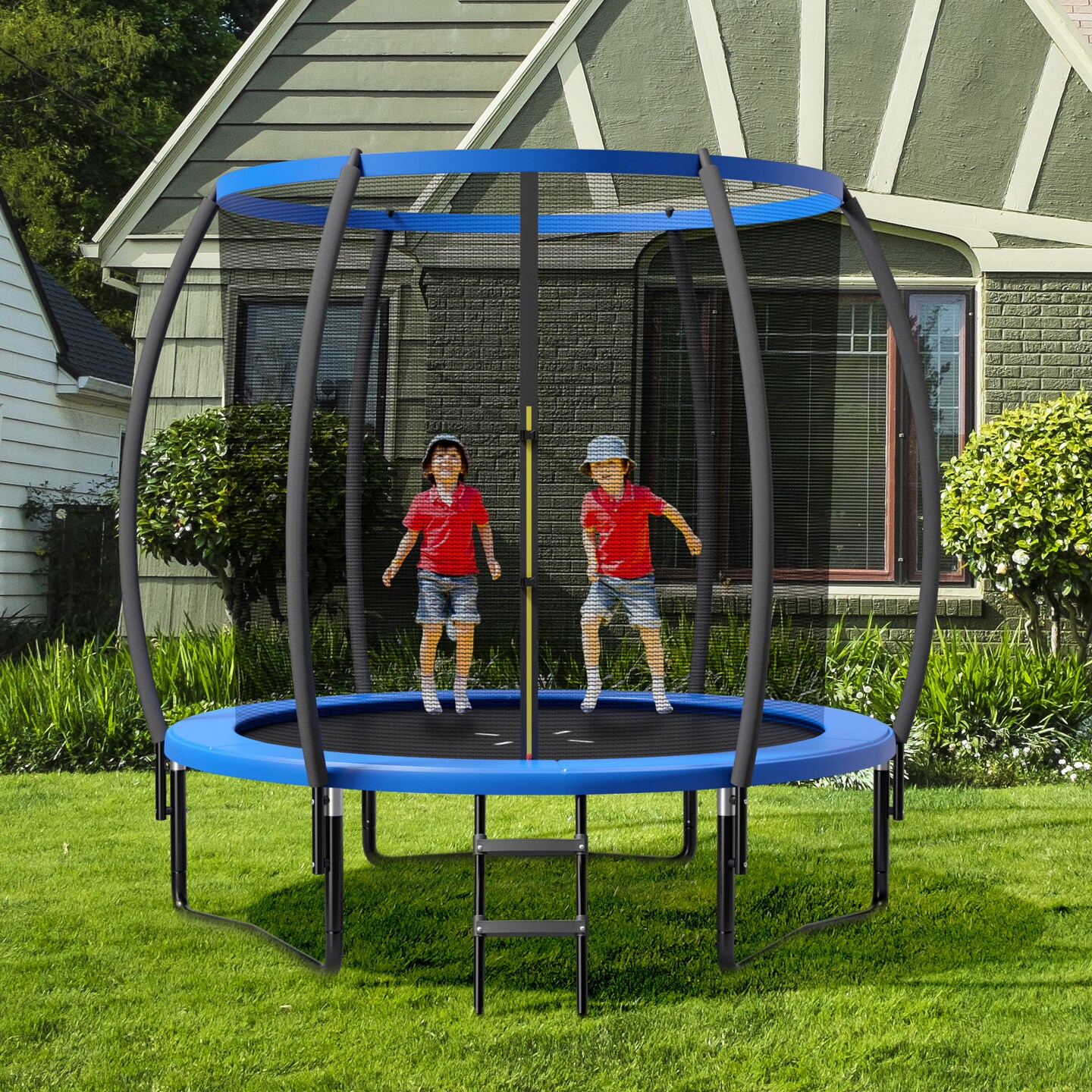 8 Feet ASTM Approved Recreational Trampoline with Ladder