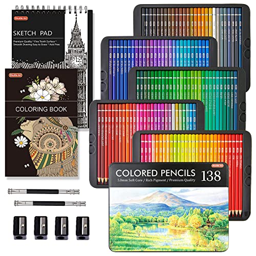  Shuttle Art Colored Pencils and Sketch Pad Bundle