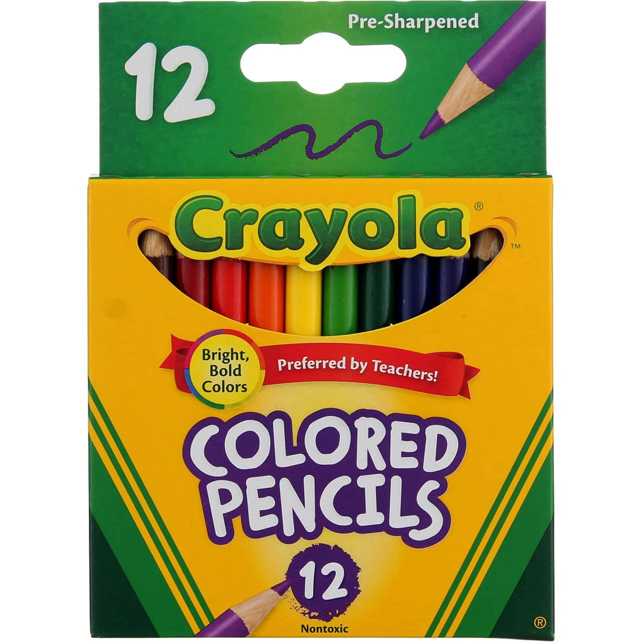 Crayola Watercolor Colored Pencil Set, Assorted Colors, Beginner Child, 12  Pieces 