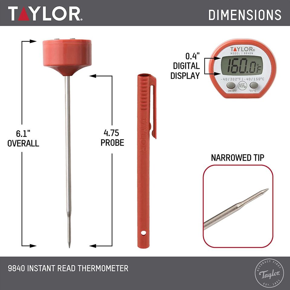 Read Digital Meat Food Grill BBQ Cooking Kitchen Thermometer