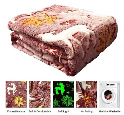 Christmas Blankets & Throws for Children, Girls, Boys, and Women Soft Christmas Blanket for Kids/Girls/Boys/Women, Red Christmas Throw Blanket for Couch, Birthday Gifts 40"x60"