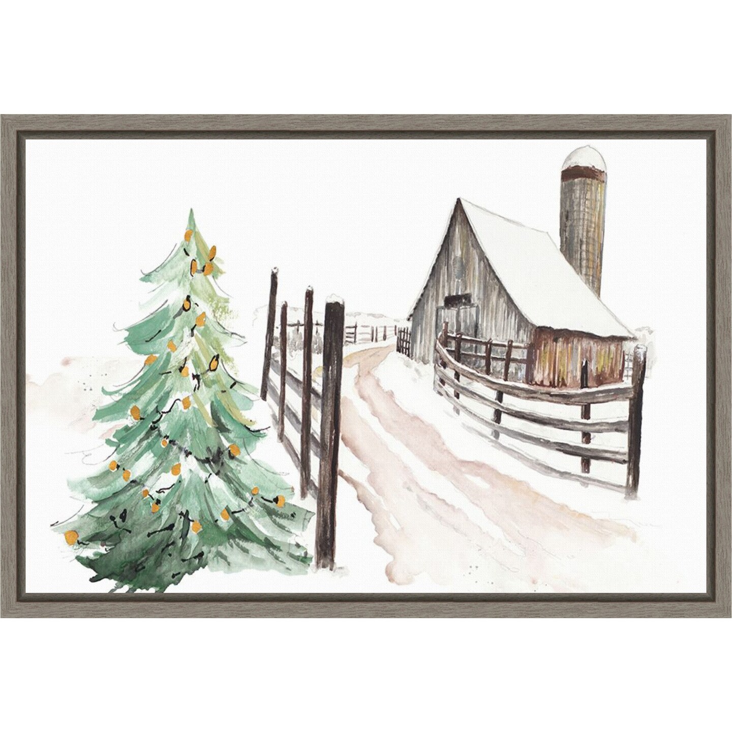 Vermont Farm by Patricia Pinto Framed Canvas Wall Art