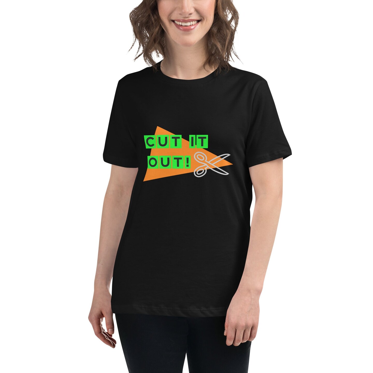 Orange Cut It Out Women&#x27;s Relaxed T-Shirt