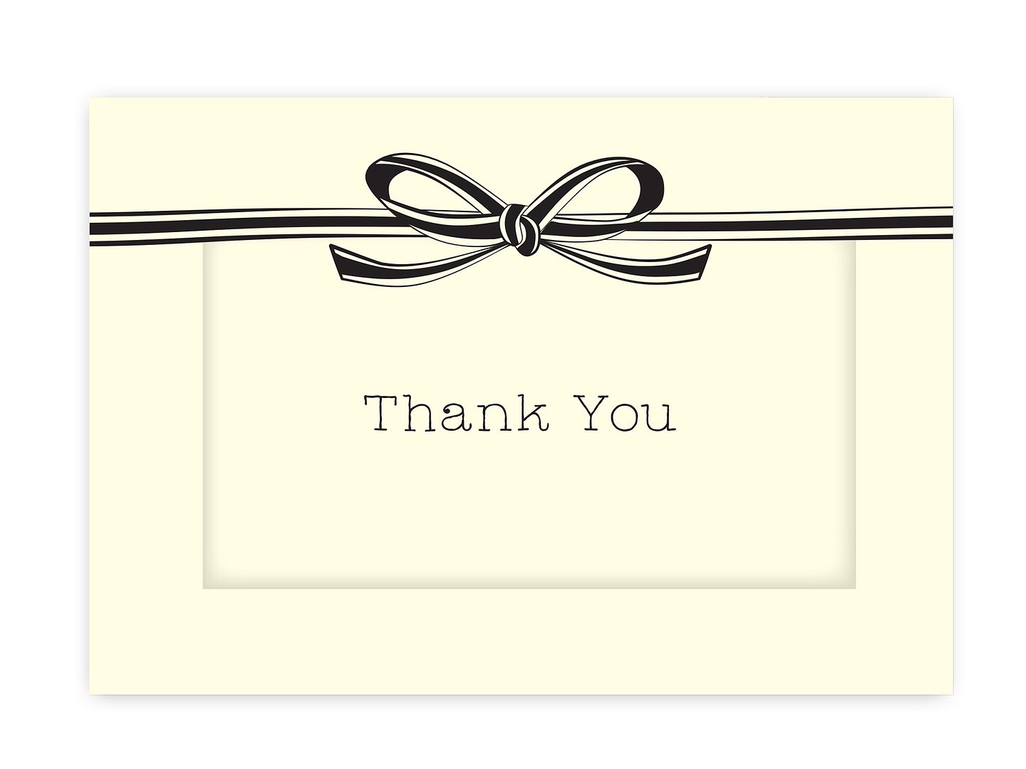 Great Papers! Thank You Note Card and Ivory Envelope, Luxe, 4.75" x 3.375"(folded), 50 count
