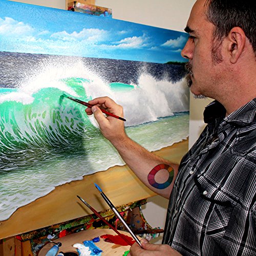 8 Pack Premium H2O Water Mixable Oil Paint Set, 18ml Tubes. Mixable with a Range of Mediums. Easily Washes Up with Water.