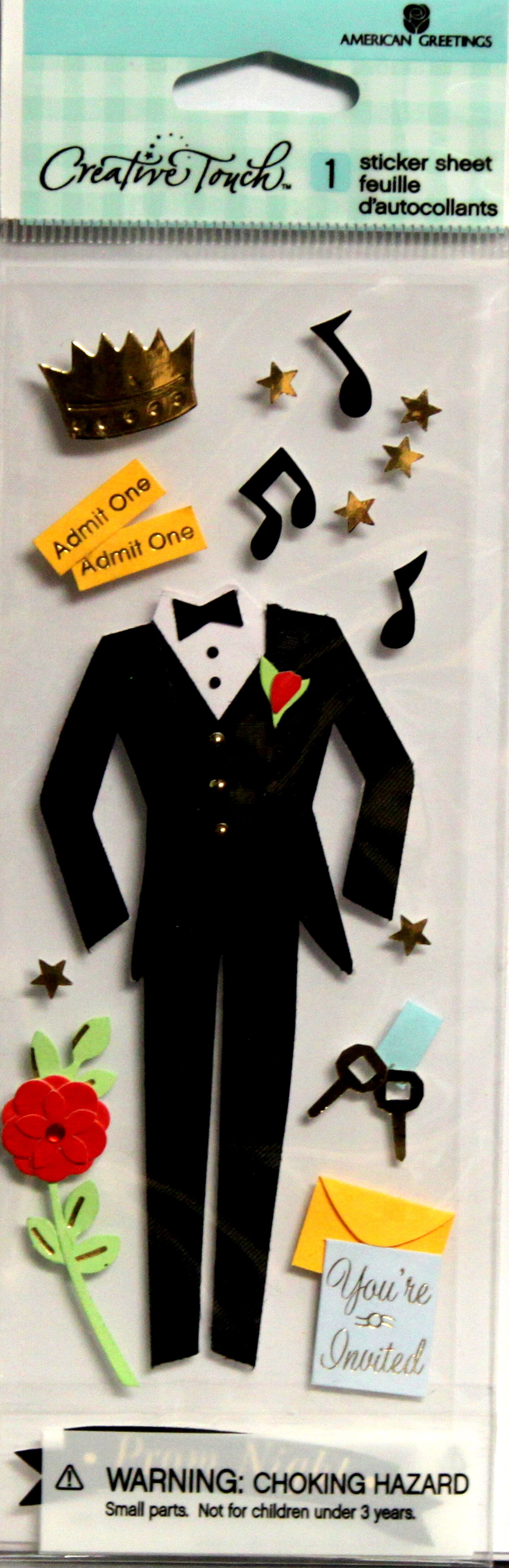 Creative Touch Prom Night Dimensional Stickers