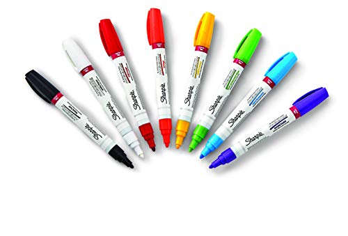 Oil-Based Paint Markers, Medium Point, Assorted Colors, 8 Count - Great for Rock Painting