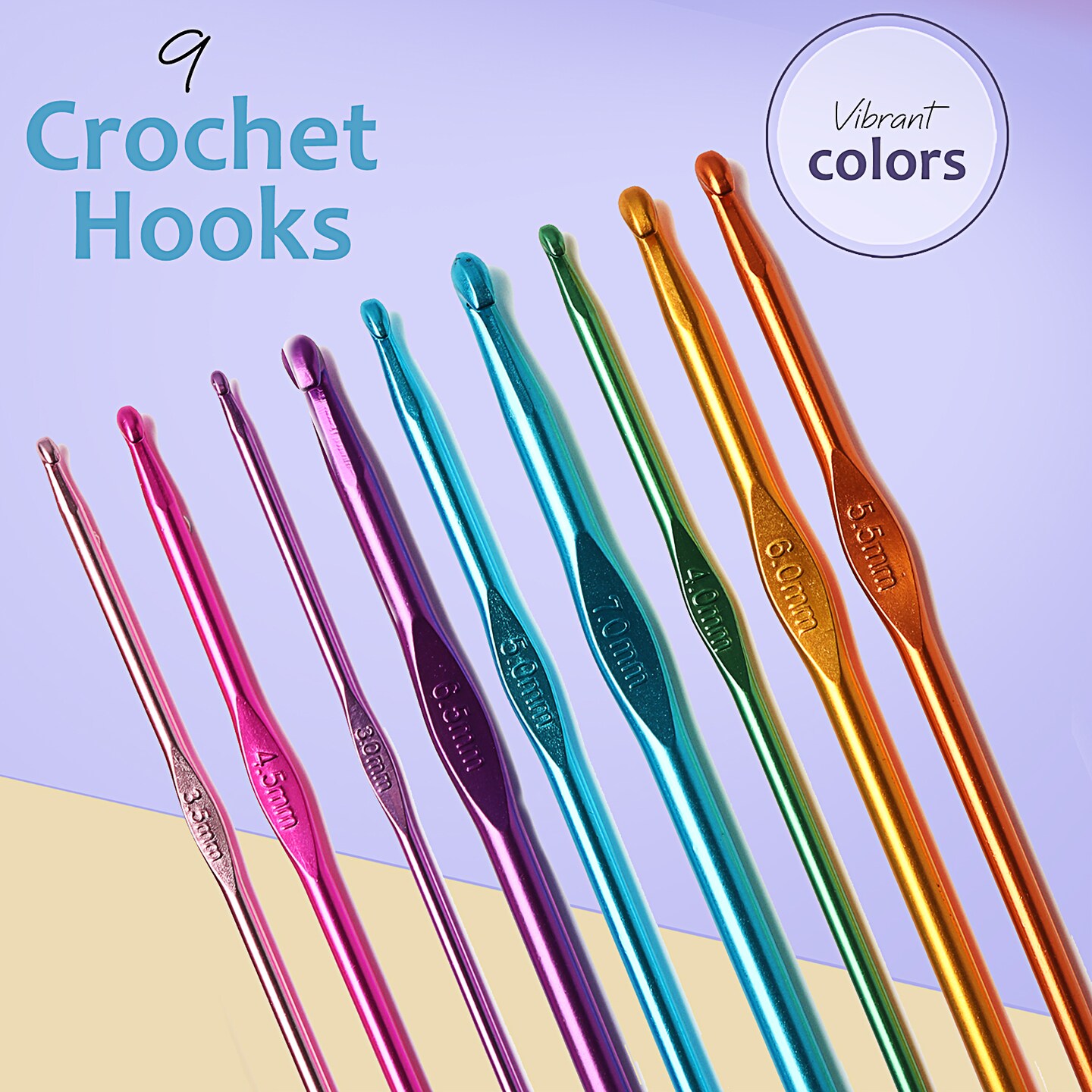 CraftBud DIY Crochet Kit with Digital Counting Crochet Hook Set